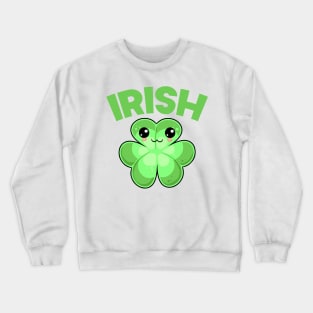 St Patricks Day Irish Kawaii Cute Clover Crewneck Sweatshirt